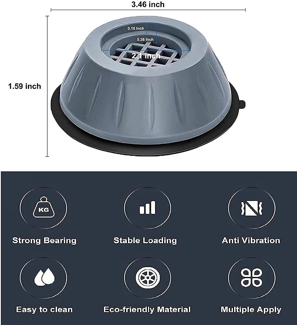 Anti-vibration Pads For Washing Machine - 4 Pcs Shock Proof Feet For Washer